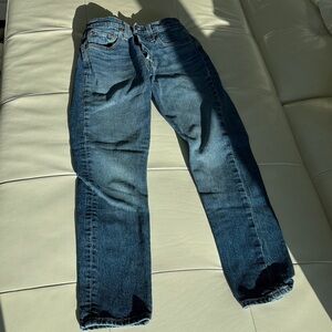 Levi's Women's Dark Blue High Rise 501 Skinny Jeans